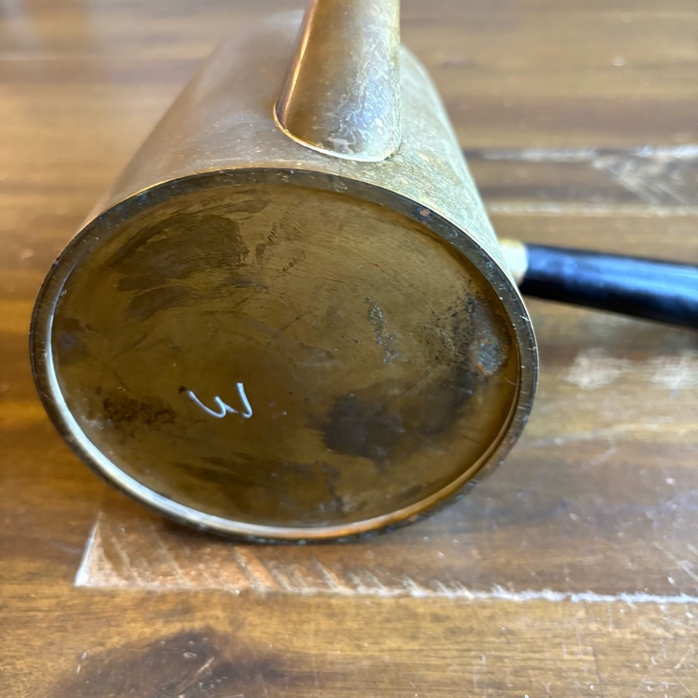 Vintage Turkish Style Brass Tea Pot Mid Century Modern Brass Server Coffee - Picture 8 of 8